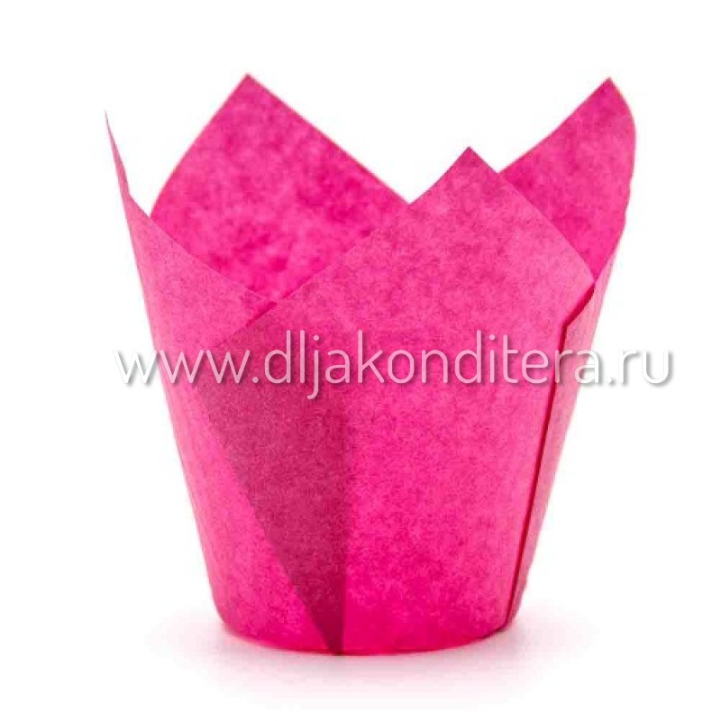 Форма бумажная тюльпан розовые 100шт