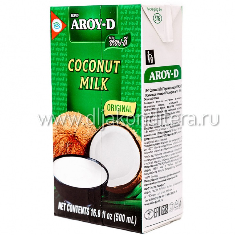 Кокосовое молоко 500мл AROY-D