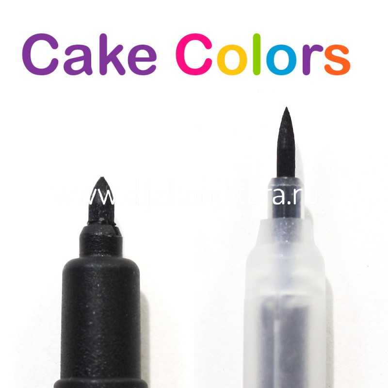 Двухсторонний фломастер "Черный" Cake colors