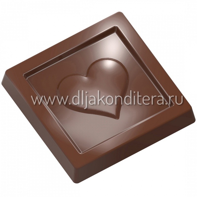Поликарбонатная форма Caraque Heart Chokolate World 1959