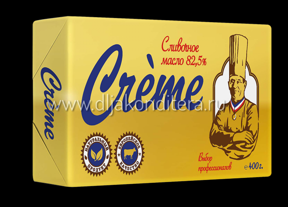 Масло сливочное "Creme" 82,5% 400гр