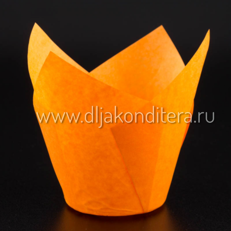 Форма бумажная тюльпан Оранжевый 100шт