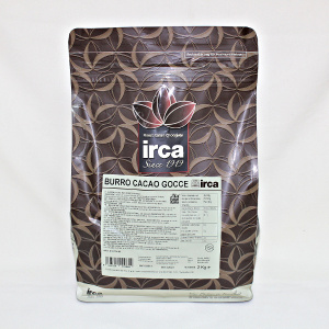 Какао масло натуральное в дисках 2кг, IRCA Италия