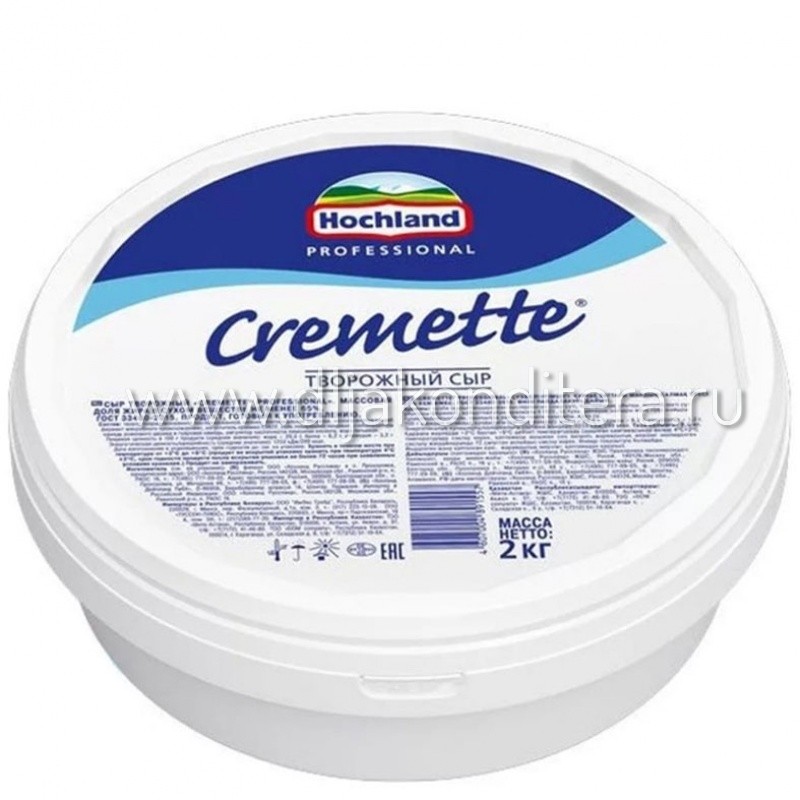 Сыр творожный "Cremette" 65% 2кг НОВ
